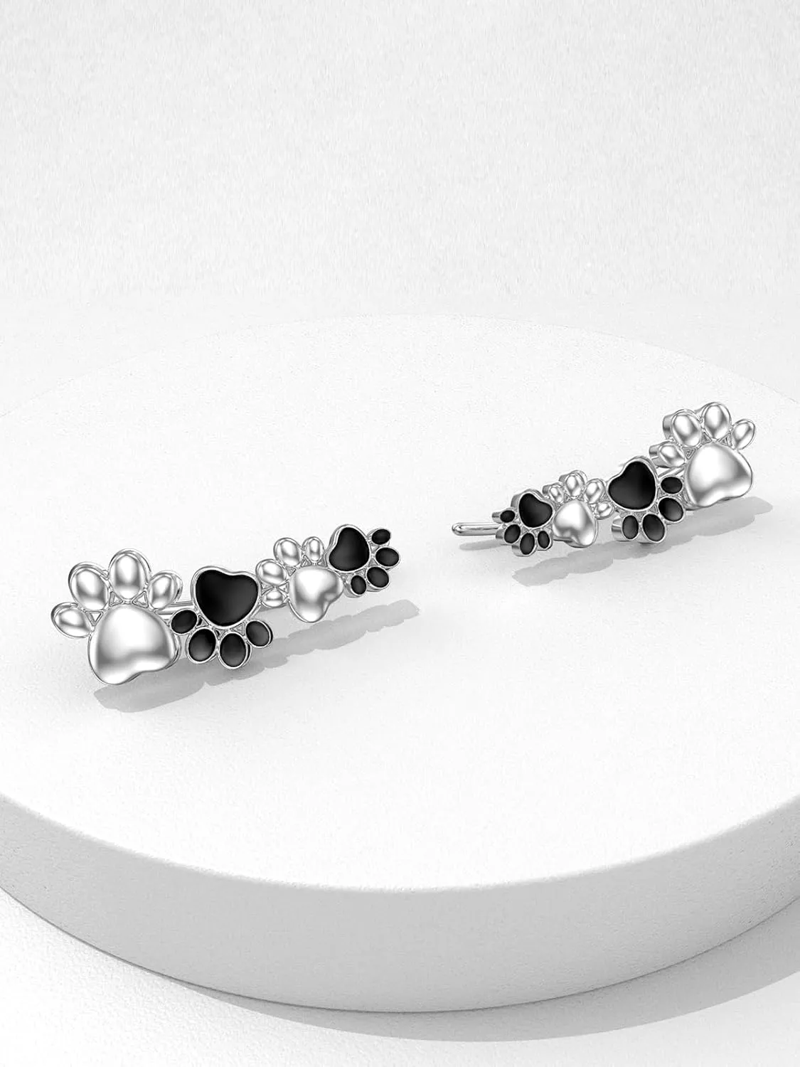 WINNICACA S925 Sterling Silver Ear Climbers Earrings for Women Silver Earrings for Women Hypoallergenic Crawler Earrings Gift for Her