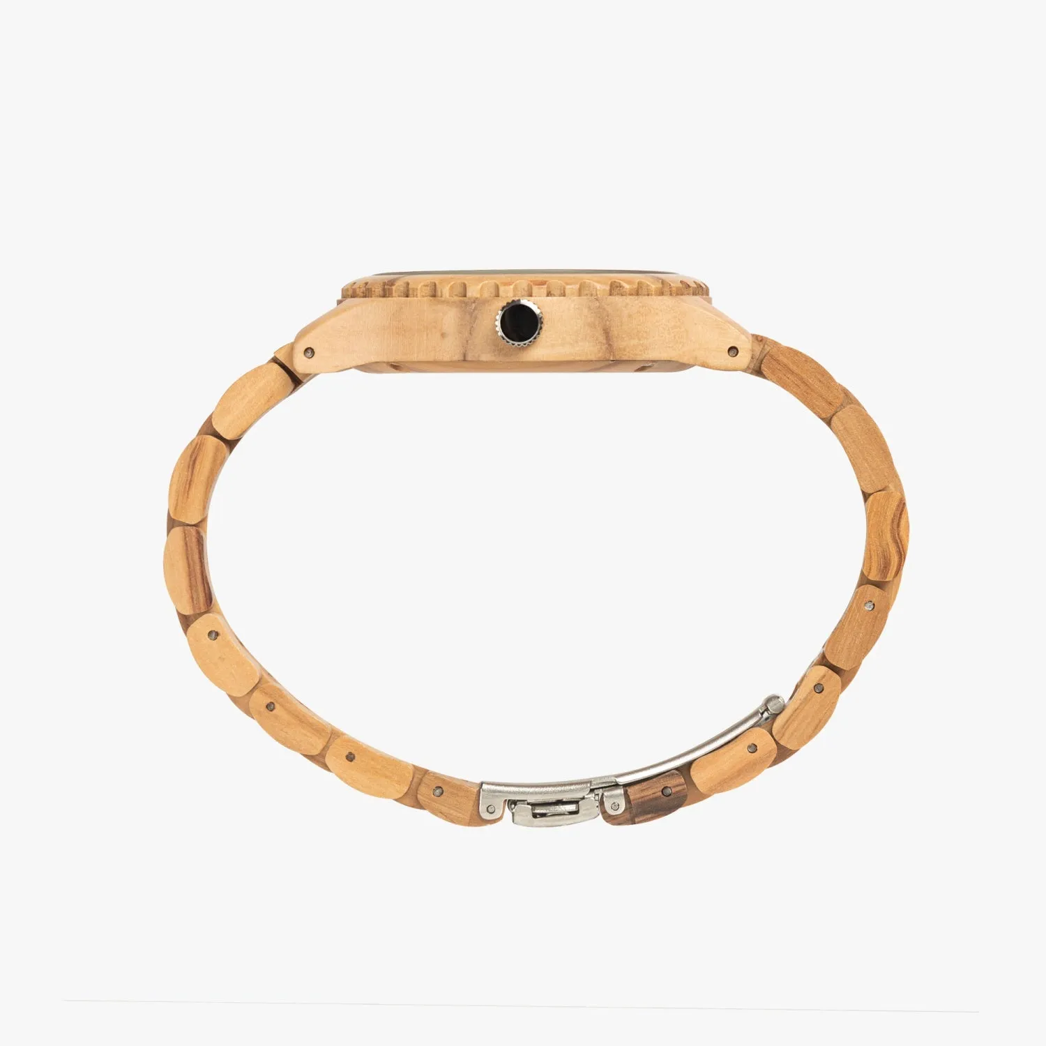 Wooden Watch Italian Olive Horse at Sunrise